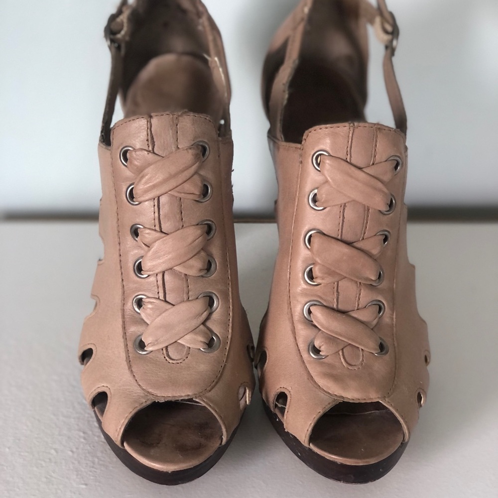 Aldo Nude Lace up Style Sandal